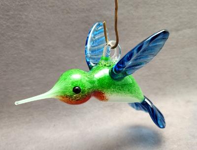 #03112401 hummingbird hanging 3''Hx3''Wx6''L $135