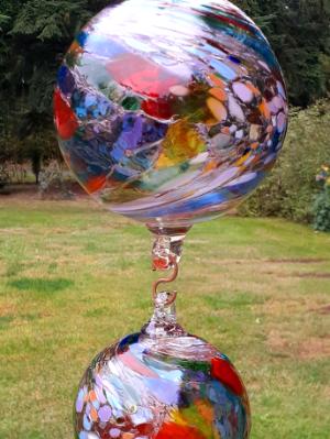 #10102503 Three ball hanging sculpture LG-5.75''  Med-4.75'' Sm-3.75''  Long-21'' $170.00