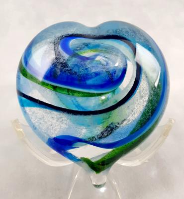 #10242513 Heart solid Glass Glow in Dark 3.18'' X 3.25''  $85.00 #10242513 Heart solid Glass Glow in Dark 3.18'' X 3.25''  $85.00