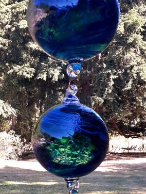 #080925057 Four Hanging Ball Sculpture Lg-6.75'' Med-5.75'' Sm-4.75'' Xsm-3.25'' 31''Long $250.00