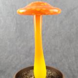 #04112405 LG mushroom with glass stake 13''Hx 6.5''W $100