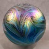 #10262614 glass float Starry Night design 6'' Iridised $80.00