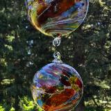 #05032601 Four Ball Hanging Sculpture Confetti Design LG-6.75'' Med-5.75'' Sm-4.75'' Xsm-3.5'' total length 31.5'' $225.00