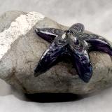 #09162509 Starfish on rock Purple 4.75''HX10.25''WX7.5''D $180.00