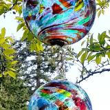 #05032502 Hanging 3 Ball Sculpture 24''Long Lg-6.5'' Med-5.5'' Sm-3.25'' $200.00