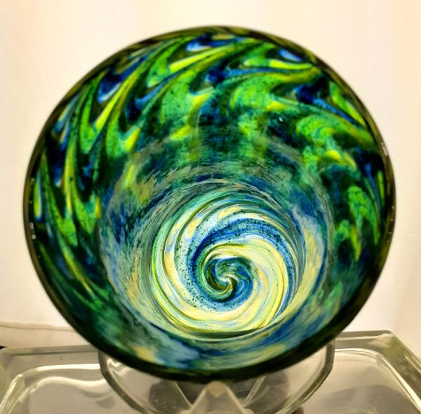 #01072601 Drinking glass SeaHawk colors 6''HX3.5''W $70.00