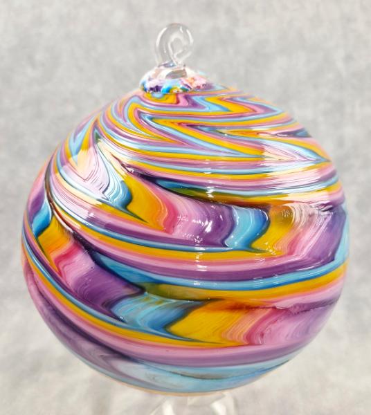 #05282607 LG Ornament Rainbow Feather Wave 7.5'' $125.00