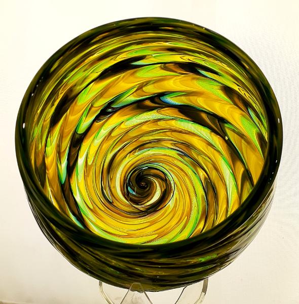 #10262629 Bowl  feather twist design 4.25''HX6''W $125.00