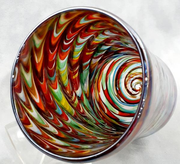 #10012516 drinking Glass confetti colors 5''HX3''W $70.00