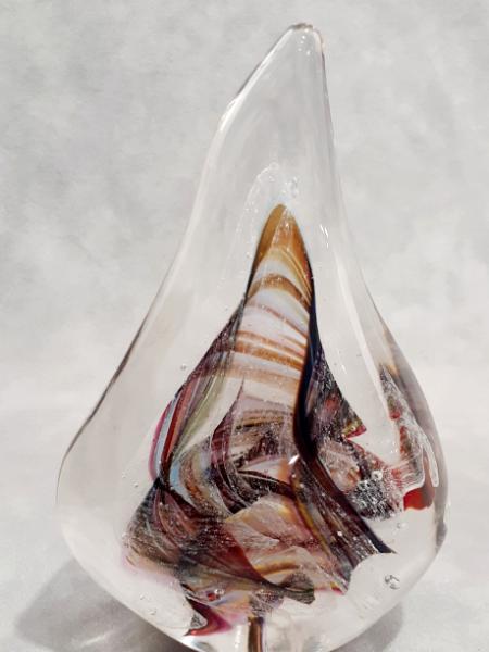 #11172501 Solid Glass Sculpture Glows in the Dark 7''HX4.25''WX2.25''D $150.00