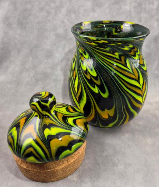 #08282601 Jar with corked lid 9.5''HX5.5''W $235.00