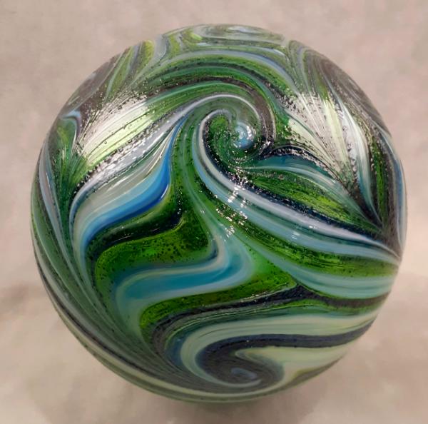 #10262618 glass float Starry Night design 6.25'' $80.00