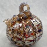 #10242508 Pumpkin Lg Silvered  5'' to 6'' $65.00