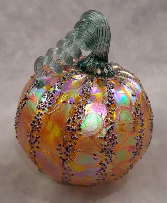 #09222516 Pumpkin Med 4'' to 5'' Iridised $55.00 #09222516 Pumpkin Med 4'' to 5'' Iridised $55.00