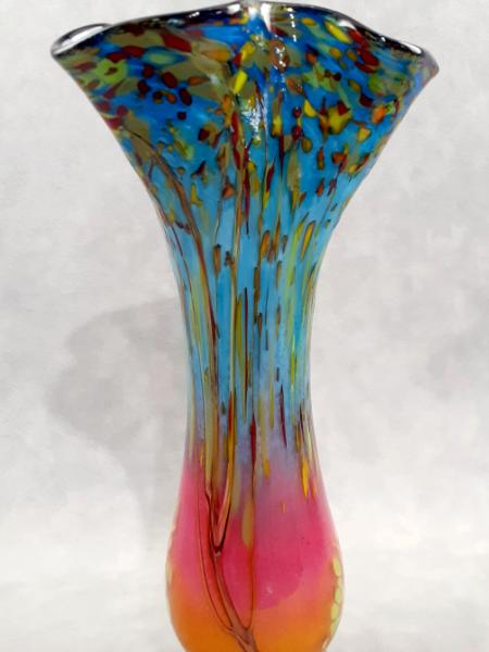 #893 #10012501 Fall Sunset Tree Vase 12''HX5.75''WX3.25''B $200.00