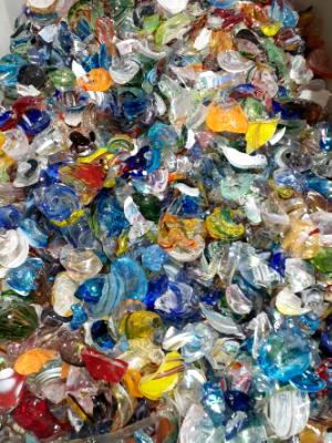  10 LBS of blown glass scrap Pipe ends 96 CEO $35 00