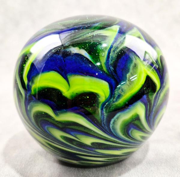 #02072601 Paperwieght SeaHawks 12th Man sound wave design 3.75''HX3.75''W $100.00