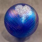 #01102616 Med Float white on blue heart design   5.75'' $80.00