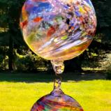 #07122507 Three Hanging Ball Sculpture Lg-6.75'' Med-5.5'' Sm-4'' 23'' Long  $180.00