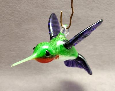#03082413 hummingbird hanging 3''Hx3''Wx6''L $135