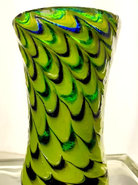 #01072602 Drinking glass SeaHawk colors 6''HX3.5''W $70.00