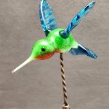 #03112410 hummingbird on yard stake 8.5''Hx3''Wx6''L $145