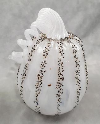 #09162544 Lg Pumpkin 5'' to 6'' Silvered $65.00 #09162544 Lg Pumpkin 5'' to 6'' Silvered $65.00