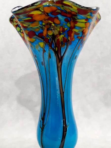 #895 #10012504 Fall Tree Vase 11.75''HX7.25''WX3.5''B $200.00