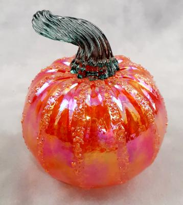 #09162519 Sm Pumpkin 3'' to 4'' Iridised $40.00 #09162519 Sm Pumpkin 3'' to 4'' Iridised $40.00
