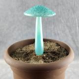 #04152427 mushroom with glass stake 7''Hx4''W $70