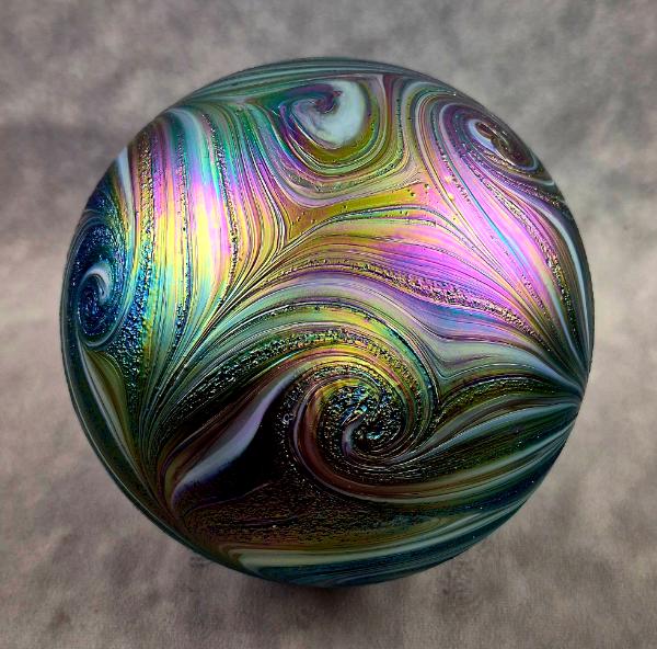 #10192602 Starry Night Design 6.5'' iridized $80.00